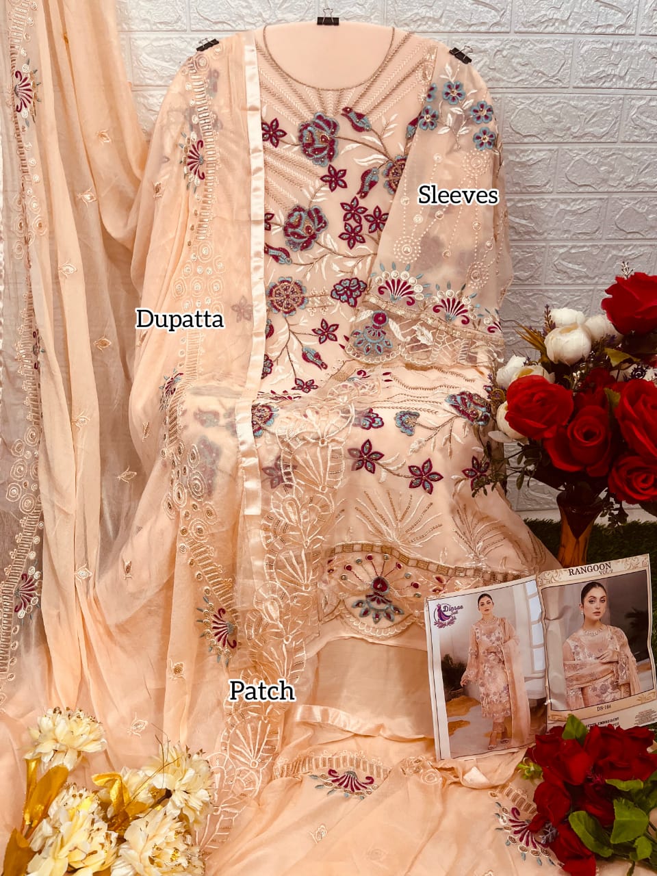 Dinsaa Rangoon 2 Heavy Embroidery Festive Wear Wholesale Pakistani Suits